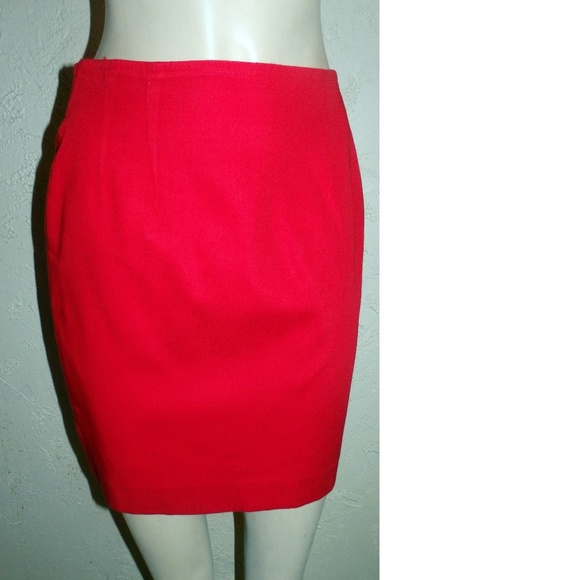 Cache Red Pearl Sequin Skirt Set Size M - Picture 6 of 8